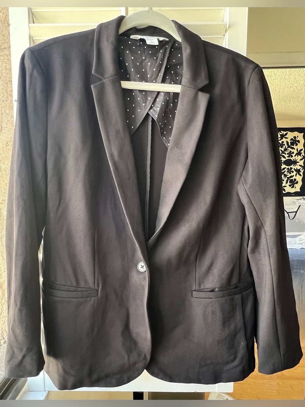 Old Navy Black Women's Single-Button Blazer - large